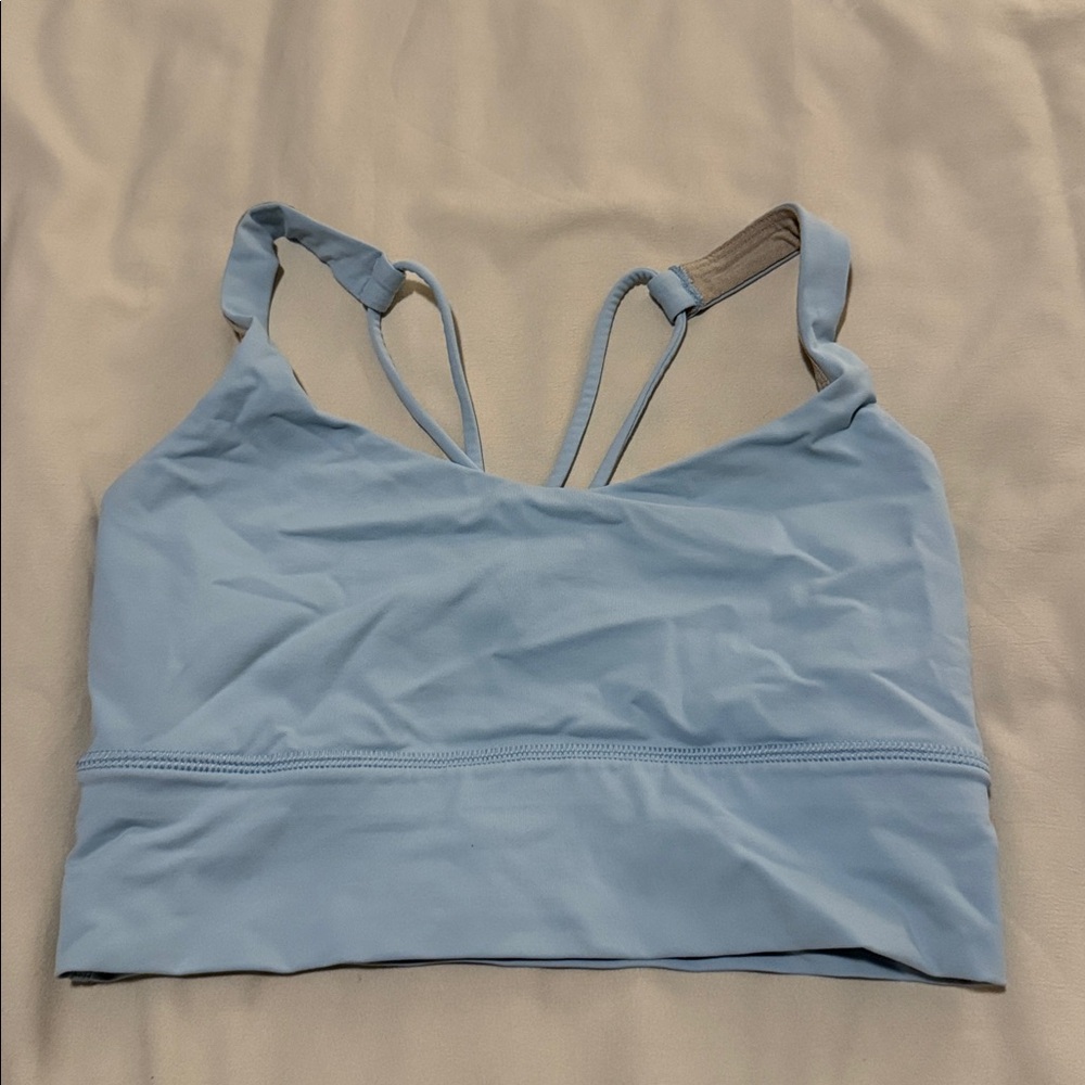Lululemon Blue Strappy Sports Bra